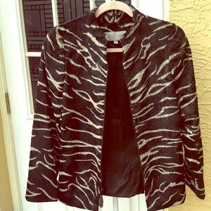 exquisite vintage Earl Rutenberg zebra Jacket